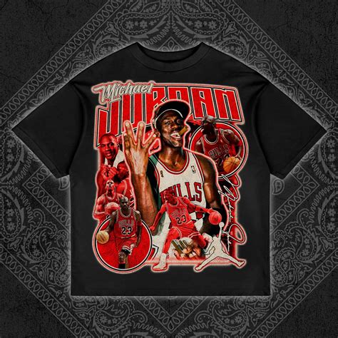 Michael Jordan - Bootleg Design (NBA) in 2024 | Cool graphic tees ...