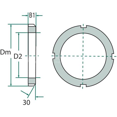 FAG Moer - 555KM 13, 4055953020441 | Ø D2: M 65 x 2 mm | Ø Dm: 85 mm ...