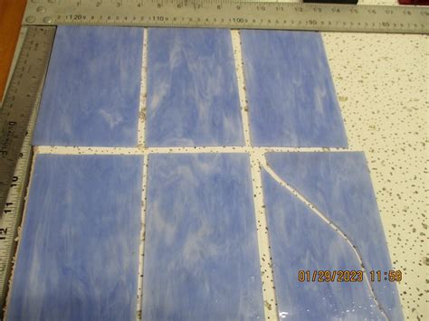 Buy 488 Stained glass sheets Blue w/ White textured opaque Online at ...