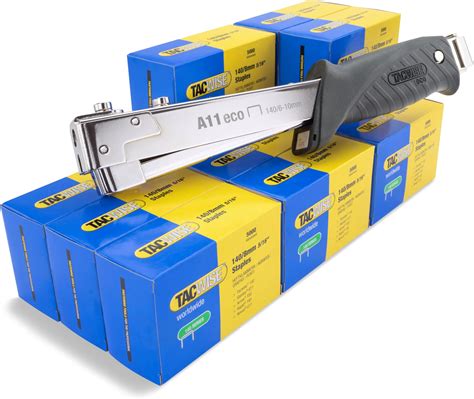 Tacwise 1778 A11 ECO Hammer Tacker with 60,000 140/8mm Staples, Uses ...