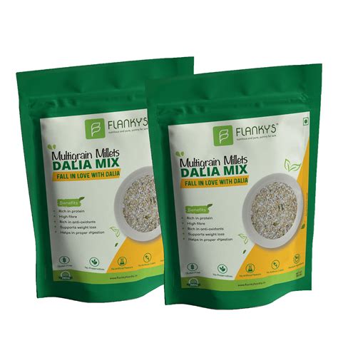 Buy Flanky's Multigrain Millets Dalia Mix Combo (Porridge, Cereals ...