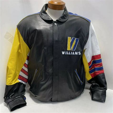 Williams Renault Canon Jeff Hamilton Leather Jacket - Maker of Jacket