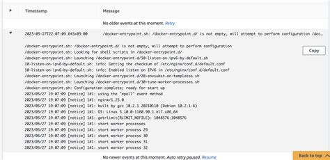 CloudWatch Investigate Docker Logs 的图像结果