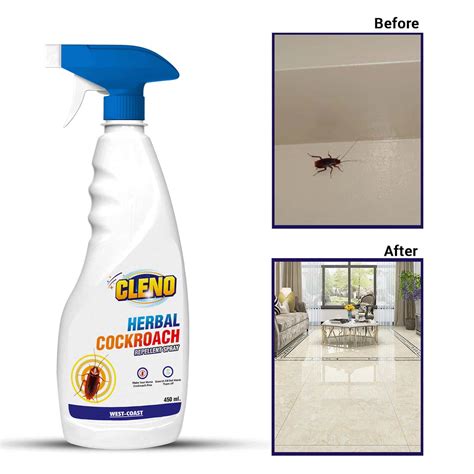 Buy CLENO HERBAL COCKROACH REPELLENT SPRAY - 450 ML (READY TO USE ...