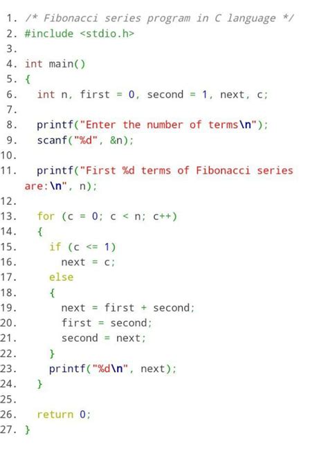 write a program to compute fibanacci series using function - Brainly.in