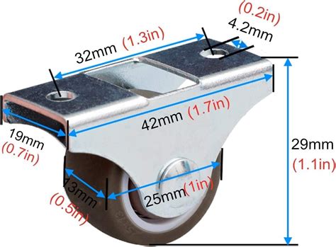 Buy Morices casters Universal Furniture Replacement Caster Wheel ...