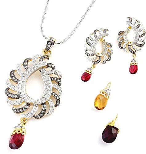 Buy Aapno Rajasthan Silver Alloy Jewel Set For Women at Amazon.in