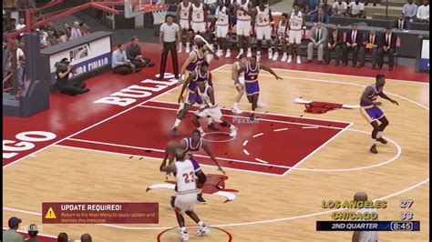 MJ with switching hands layup vs Lakers in the '91 NBA Finals (not ...