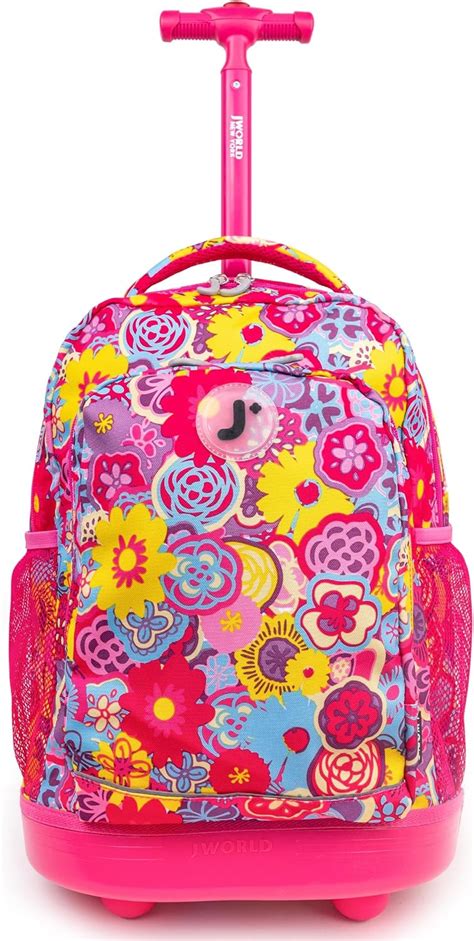 J World New York Sunny Rolling Backpack - Poppy India | Ubuy