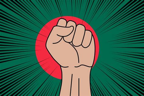 Human fist clenched symbol on flag of uruguay Vector Image