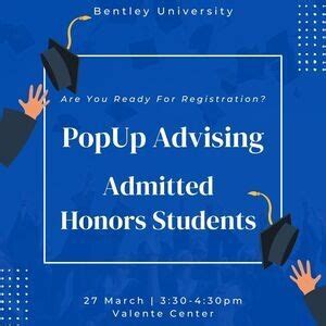 PopUp Advising: Honors Program - Bentley University