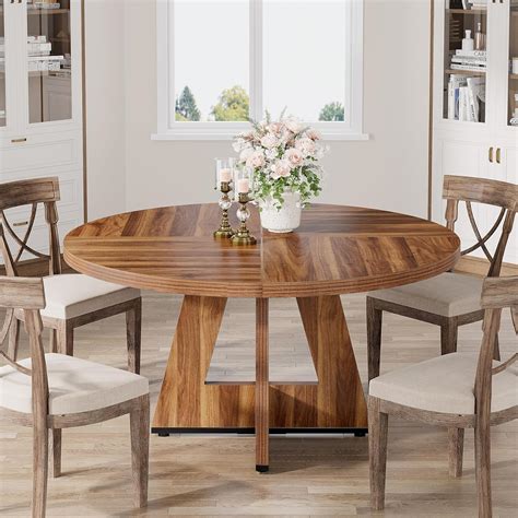 Tribesigns Round Dining Table Kitchen Table for India | Ubuy