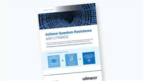 PQC Solution Leaflet - Achieve Quantum Resistance - Utimaco