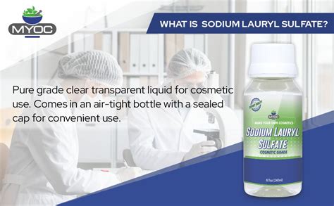 Myoc Sodium Lauryl Sulfate-240 Ml (8.11 Fl.Oz), Sodium Lauryl Sulfate ...