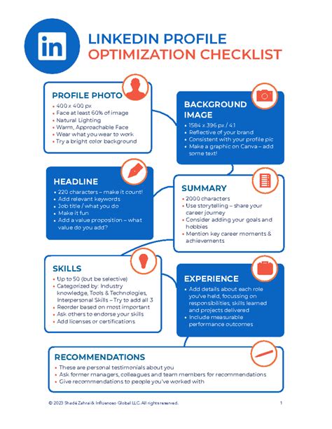 LinkedIn Profile Optimization Checklist: Key Tips for Success - Studocu