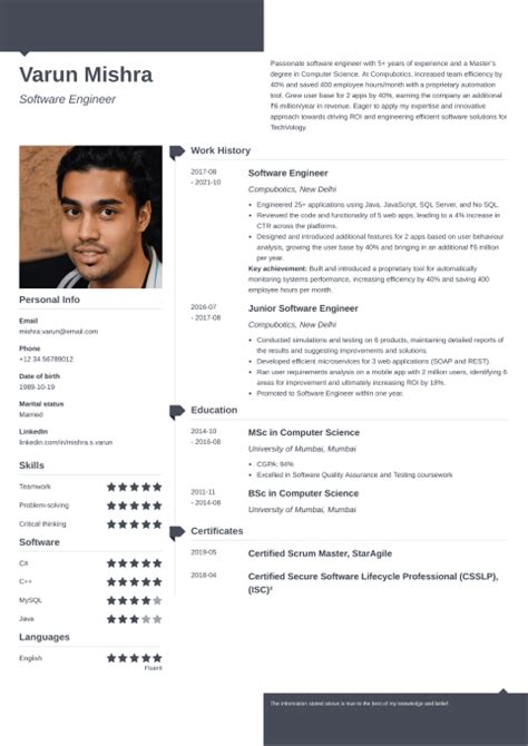 Resume Templates to Download and Print in 2025