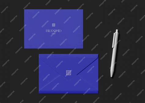 Envelope with pencil mockup | Premium PSD