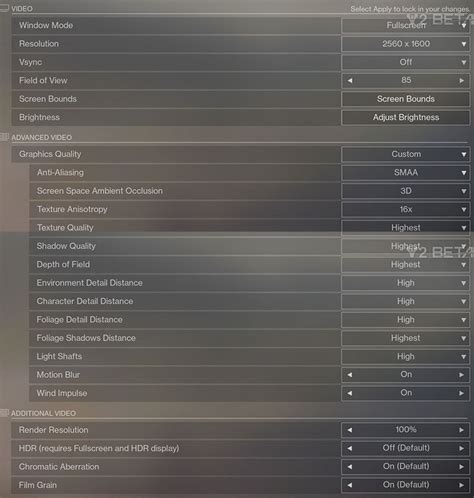 Image result for Optimizing Destiny 2 Setting