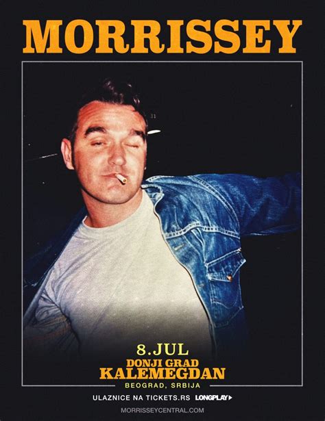 The legendary Morrissey on July 8 at Kalemegdan - Time
