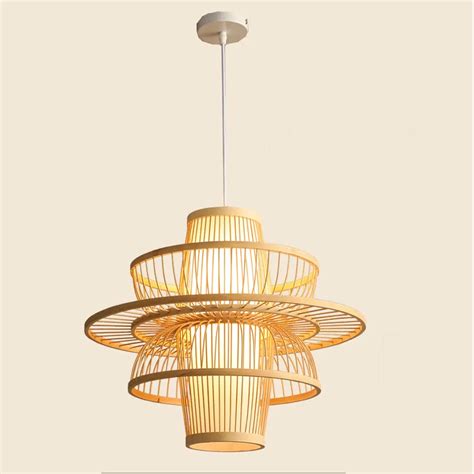 Bamboo lamp for Living Room | Rattan Pendant light - Ganesh – Akway