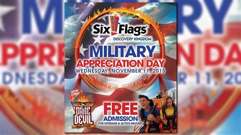 Six Flags honors veterans: Free admission on Veterans Day | abc10.com