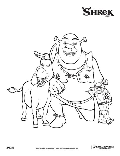 Shrek The Musical Coloring Page