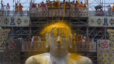 El templo de Gomateshvara en el estado indio de Karnataka