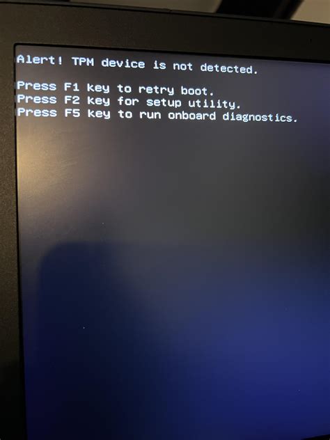 Latitude 5580 how to turn off TPM message, theres no option for it jn ...