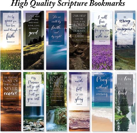 Buy Bible Verse Bookmarks with Full Scripture - Pack of 48 Online at ...