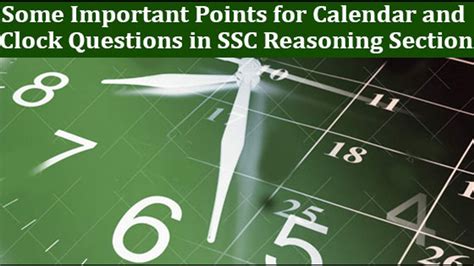 Important points on Clock and Calendar reasoning questions-in hindi