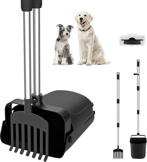 Amazon.com : VavoPaw Pooper Scooper Swivel Bin Rake Kit, Dog Pooper ...