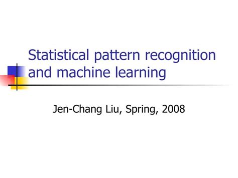Image result for Statistical Pattern Recognition