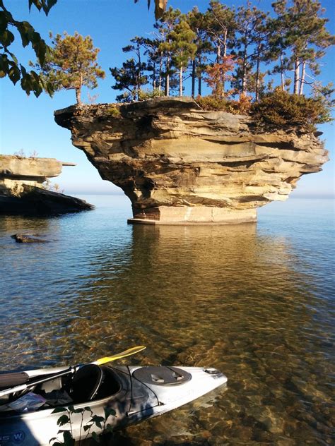 Turnip Rock, Lake Huron, Michigan : Michigan