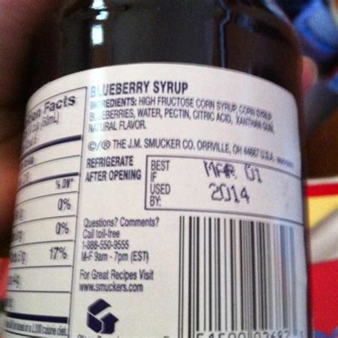 Smucker’s Blueberry Syrup: Calories, Nutrition Analysis & More | Fooducate