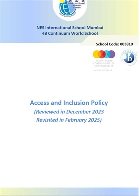 School Policies at NES International