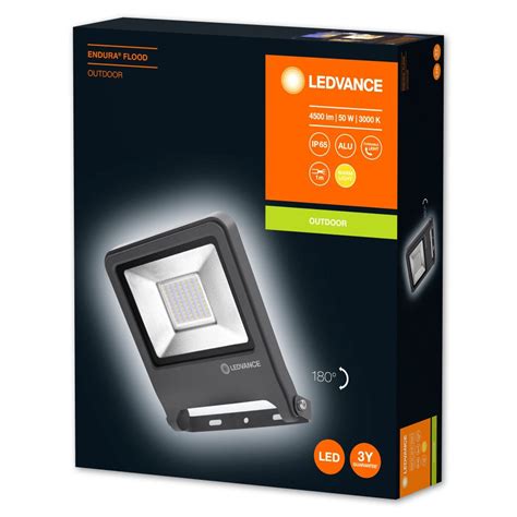 LEDVANCE LED Außenstrahler Endura Flood 50W/3000K IP65 4000lm ...