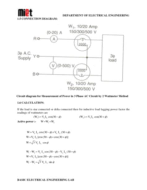 Two Wattmeter Method 的图像结果