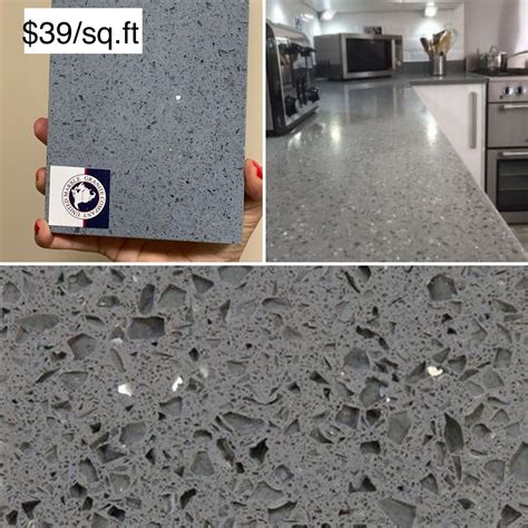 Sparkling Grey Quartz (Grey) | Quartz stone countertops, Quartz ...
