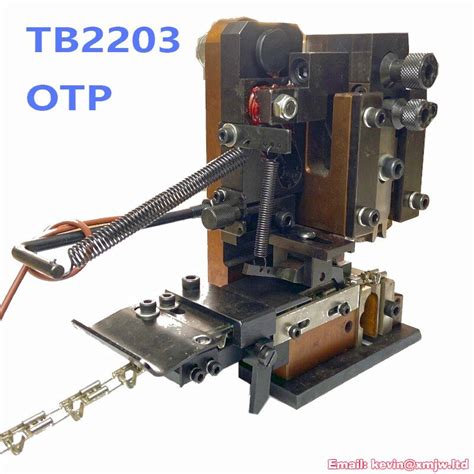 Vertical End Feed Flag Terminal Crimping Applicator OTP Mold