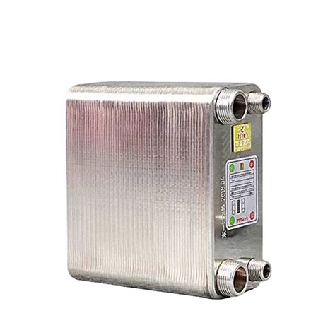 Heat Exchanger 80 Plates Stainless Steel Water To Water Heat ...