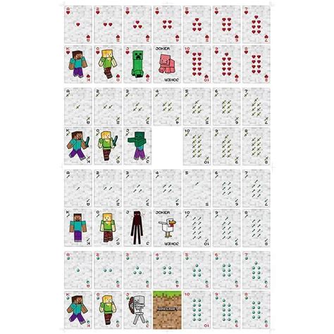 Minecraft Themed Playing Cards