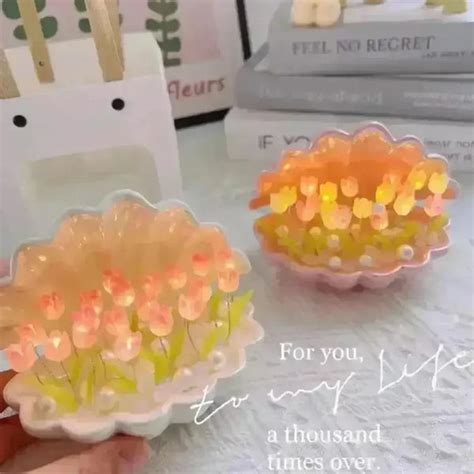 DIY Tulip Shell Night Light | Best Decor Night Lamp For Bedroom