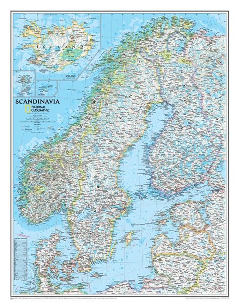 Map Of Scandinavia Scandinavia Deluxe Road Map 20903