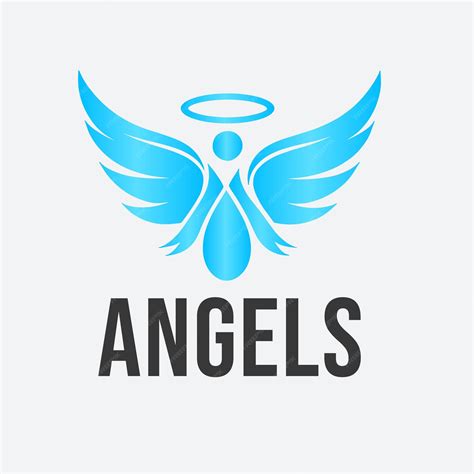 Premium Vector | Angel logo design template