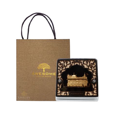 Buy quality Golden Temple 24k Gold Leaf Frame in Rajkot