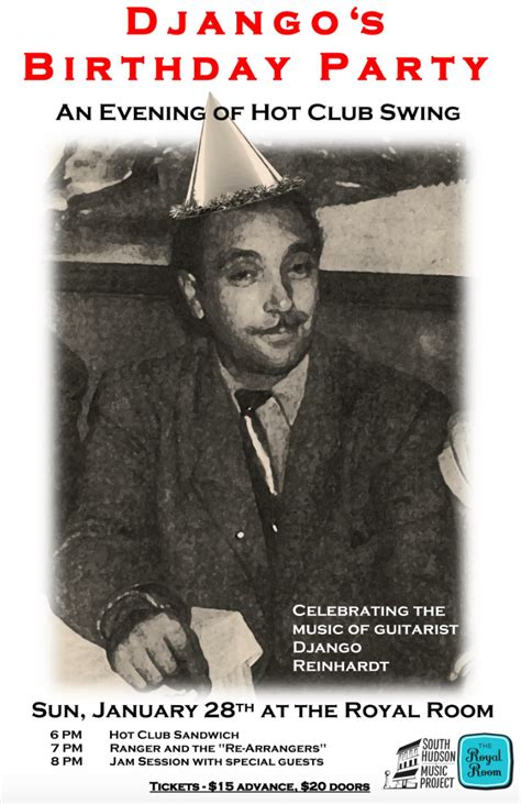 Django’s Birthday Concert at The Royal Room in Seattle, WA - Sunday ...
