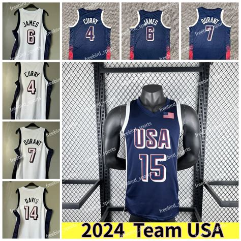 USA Basketball Jersey Paris Dream Team Edwards, Curry, James & More ...