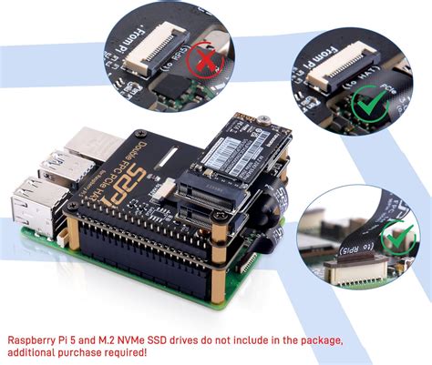 GeeekPi Dual FPC PCIe HAT for Raspberry Pi 5, B12 India | Ubuy