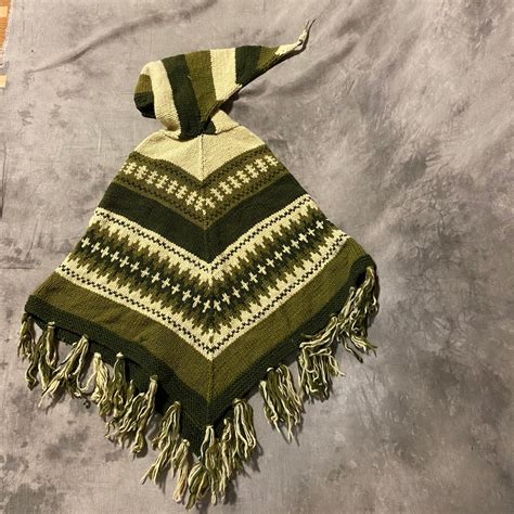 vintage big food poncho | épices