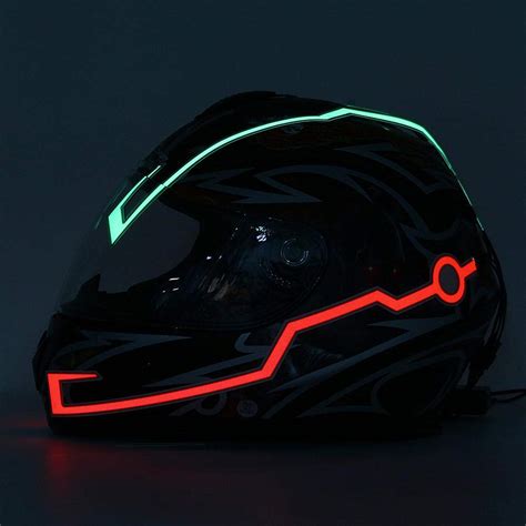 Spedy Motorcycle Helmet Light Strip LED Night Signal Light Luminous ...